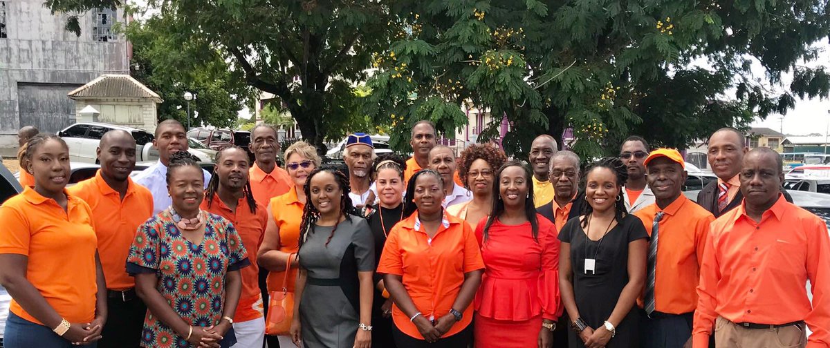 UppBarbados's tweet photo. The UPP has officially entered the race. #UPPDeTing #DepositDay #Elections2018 #VoteProgress https://t.co/CS39ElD7Yo