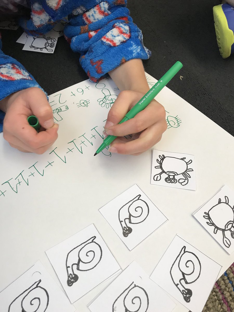 AbbyMiller100's tweet photo. @ColHillsElem First Graders are making 30 with crabs, snails, dogs, feet, insects and spiders! #impactmath #itsWorthIt @wcsteachers https://t.co/8NtaJuRfY8