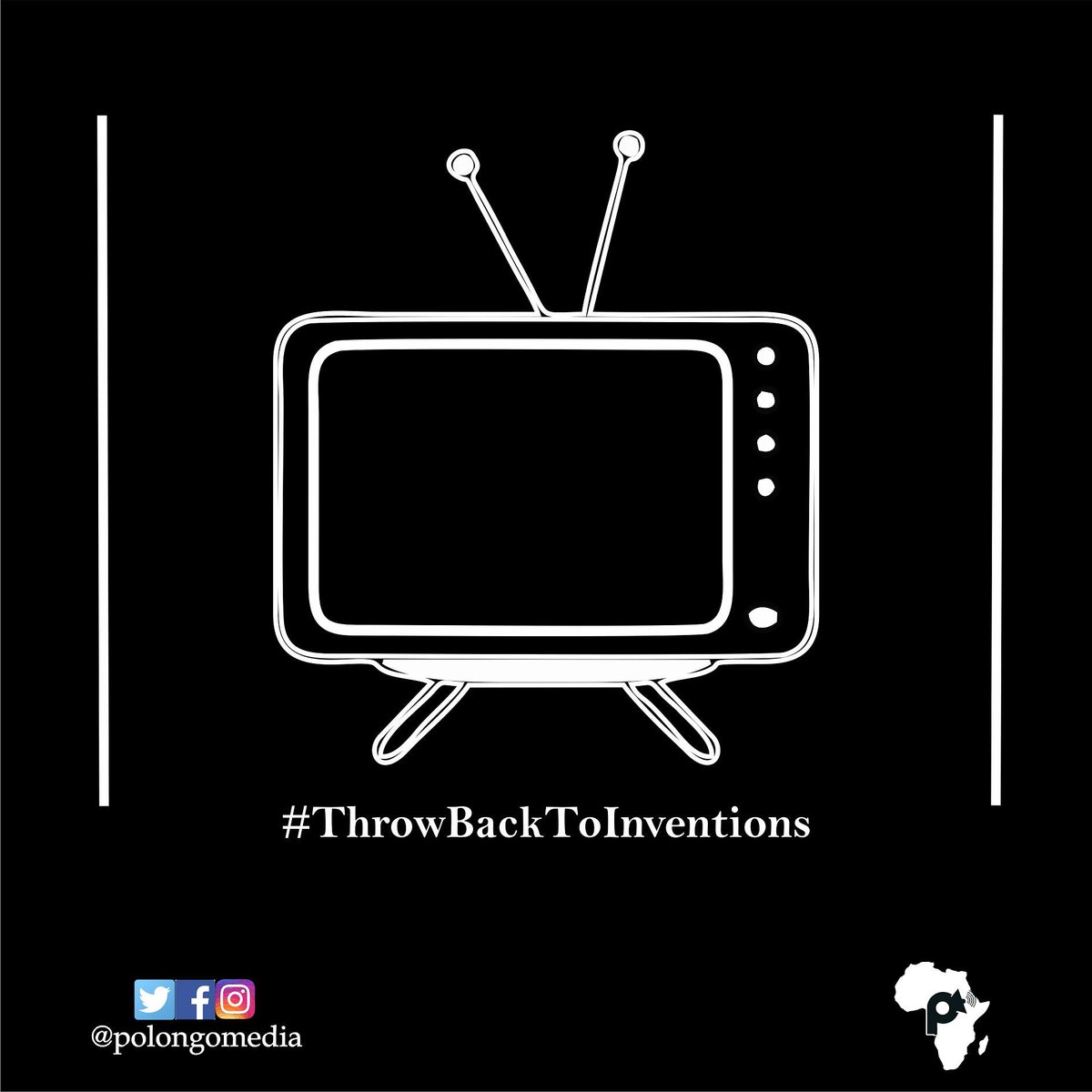 PolongoMedia's tweet photo. Hello #PolongoCommunity, let's #ThrowBackToInventions with TELEVISION!
A television set, or TV is a device that combines a tuner, display, and loudspeakers for the purpose of viewing television.
The system was designed by Philo Taylor Farnsworth.
#9jaGoBeta https://t.co/k1Q93tbe2T