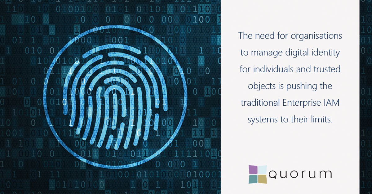 QNRLtweets's tweet photo. The need for organisations to manage digital identity for individuals and trusted objects is pushing the traditional Enterprise IAM systems to their limits. #IAM #CIAM #IdentityAccessManagement https://t.co/aoSo79T8kv https://t.co/pNqX62mJXR