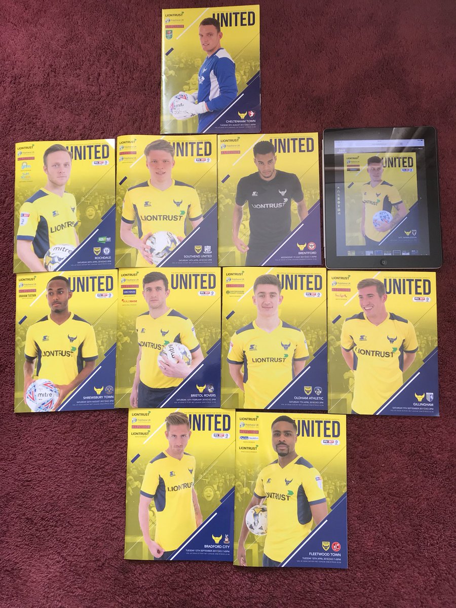 Yellowtillidie's tweet photo. Side v Blackburn? #oufc #savethematchdayprogramme #programmeoftheyear https://t.co/zjCuoOrOH6