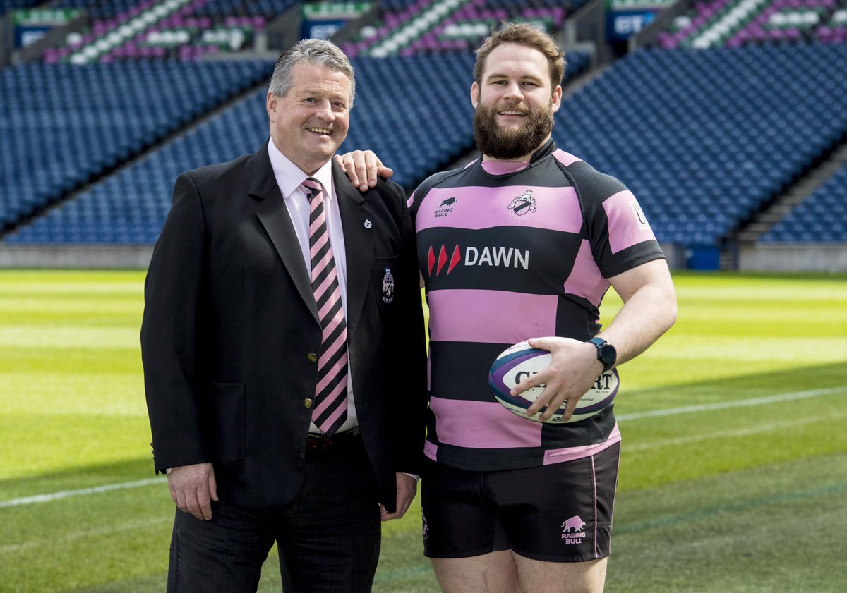 OfficialAyrRFC's tweet photo. CONFIRMED | @Scotlandteam to rename league to #SuperSlick after photos from yesterday’s presser emerged... #pinkandblack https://t.co/qlP17QKOcP