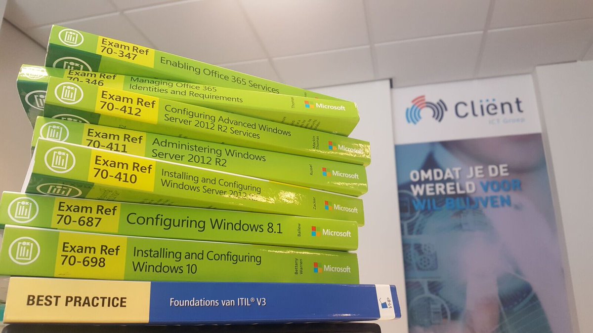ClientICTGroep's tweet image. Doorgroeien terwijl je werkt? Wij helpen je daarbij! 
 
Door middel van een opleidingsplan en de nodige materialen helpen wij jou bij het behalen van #ICT certificering. Van ITIL tot MCSE en meer!
 
Geïnteresseerd in deze #vacature ? Volg de link: werkenbijclient.nl/vacatures/vaca…