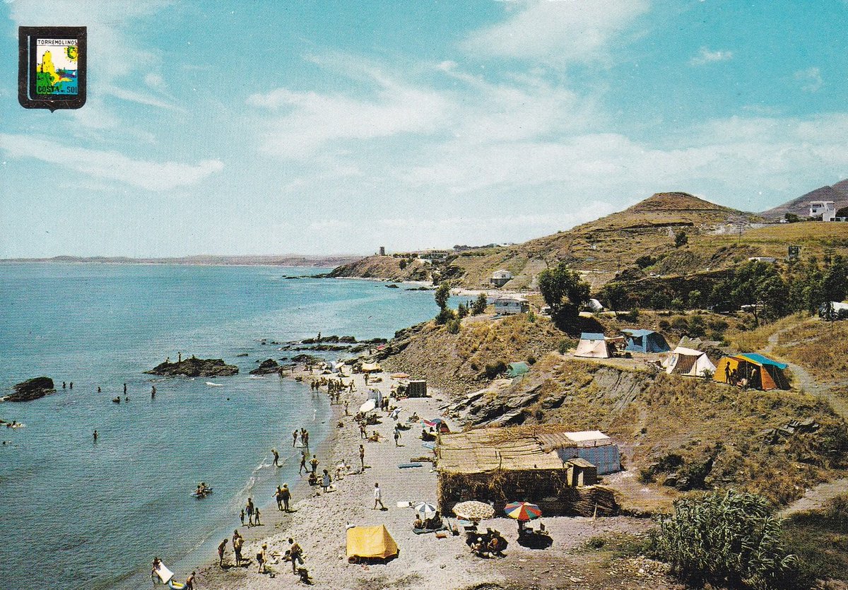 #Benalmádena Costa.(#Málaga) Playa de Torrequebrada.1965