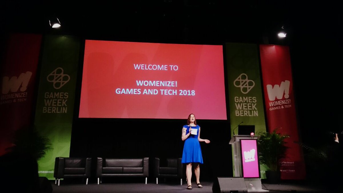 daedalic's tweet photo. Thanks to @goethesaopaulo our localizations director @ZombieTwin & her tandem partner @daebianca from Brazil were able to visit Berlin #Gamesweek’s panel #WOMANIZE! https://t.co/gth9aoBzQY