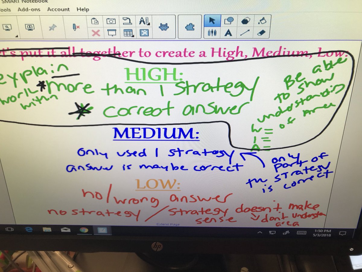 Jefftspencer's tweet photo. Students helped to create some student friendly criteria to use to evaluate their work. #newtechentwork https://t.co/d7YM7AUXbU