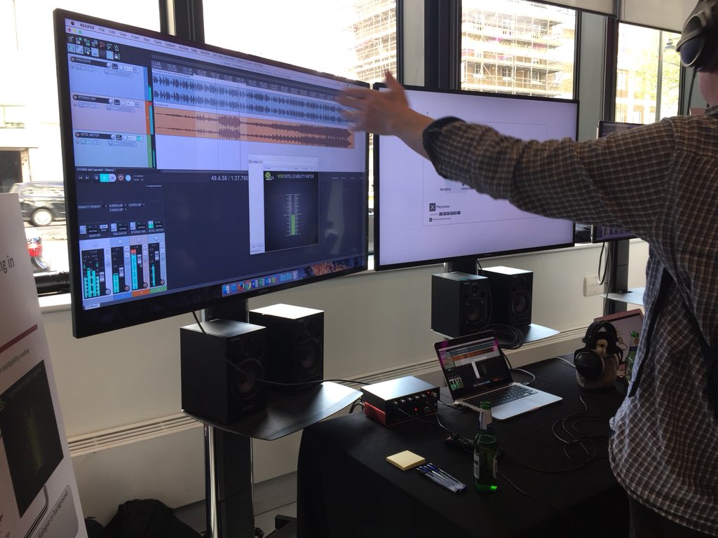 mattbeauv's tweet photo. Beaucoup de découvertes sur les travaux de @BBCAcademy @BBCRD sur l'audio, le son 3D et leur R&amp;D en suivant #BBCsound18 via @Radioteuse #son3D https://t.co/ZHHgOmSECH