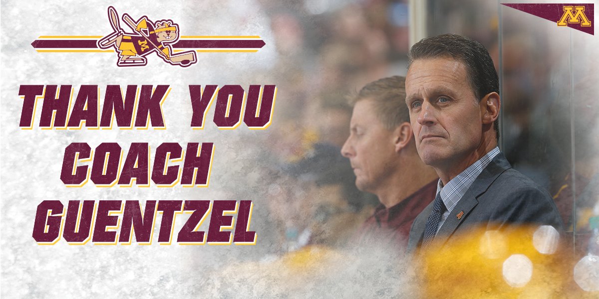Please join us in thanking Coach Mike Guentzel for his 25 years of service to the University of Minnesota as a #Gophers alum and coach. 

We wish Mike and the Guentzel family nothing but the absolute best.