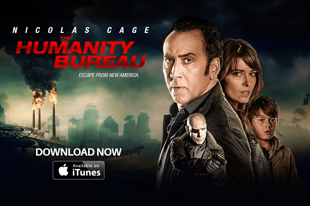 HumanityBureau's tweet photo. Purchase now on #iTunes, Click on the link below. Download today! 
https://t.co/kkiod4LOqe
#TheHumanityBureau #NicolasCage #SarahLind #HughDillon #JakobDavies #MindsEyeEntertainment https://t.co/n1rcWrWj3J