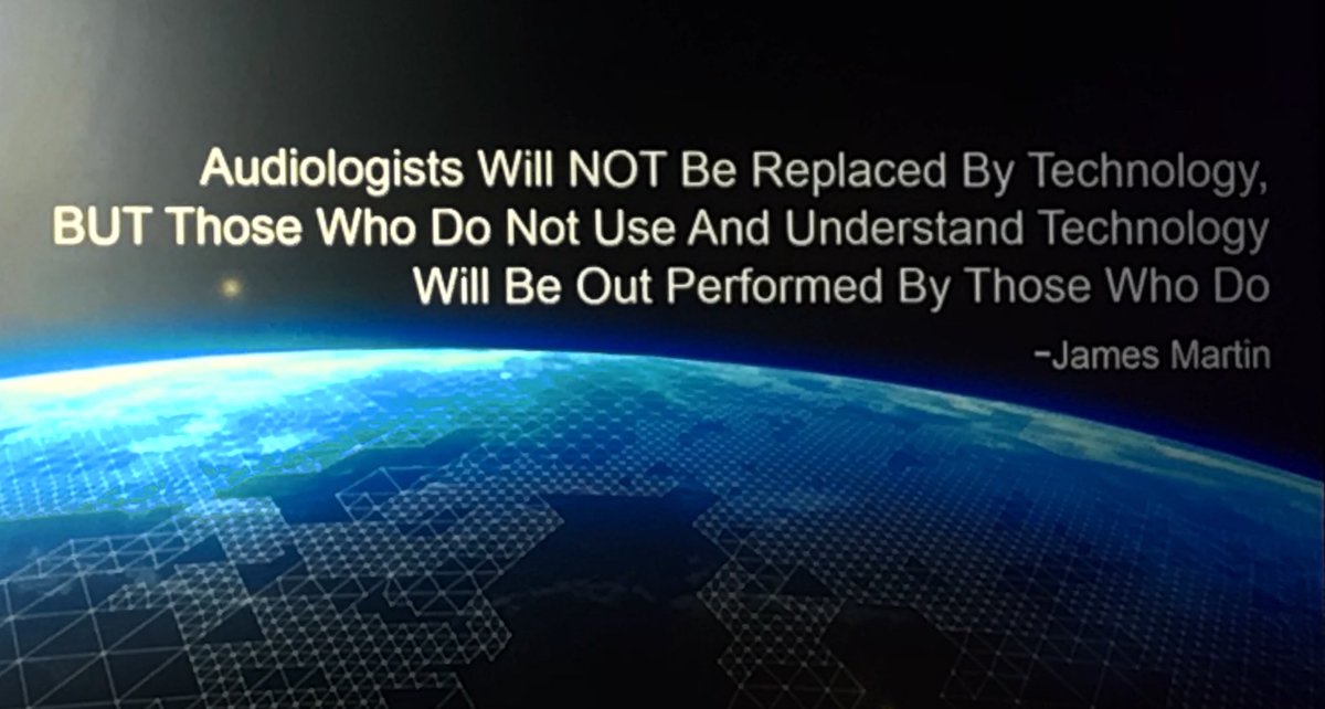 widex's tweet photo. Inspiring words of wisdom from @James_Widex on the opportunity for hearing professionals to thrive by incorporating new technology into their profession. #EvolvewithEvoke https://t.co/mNzP1uEBKO