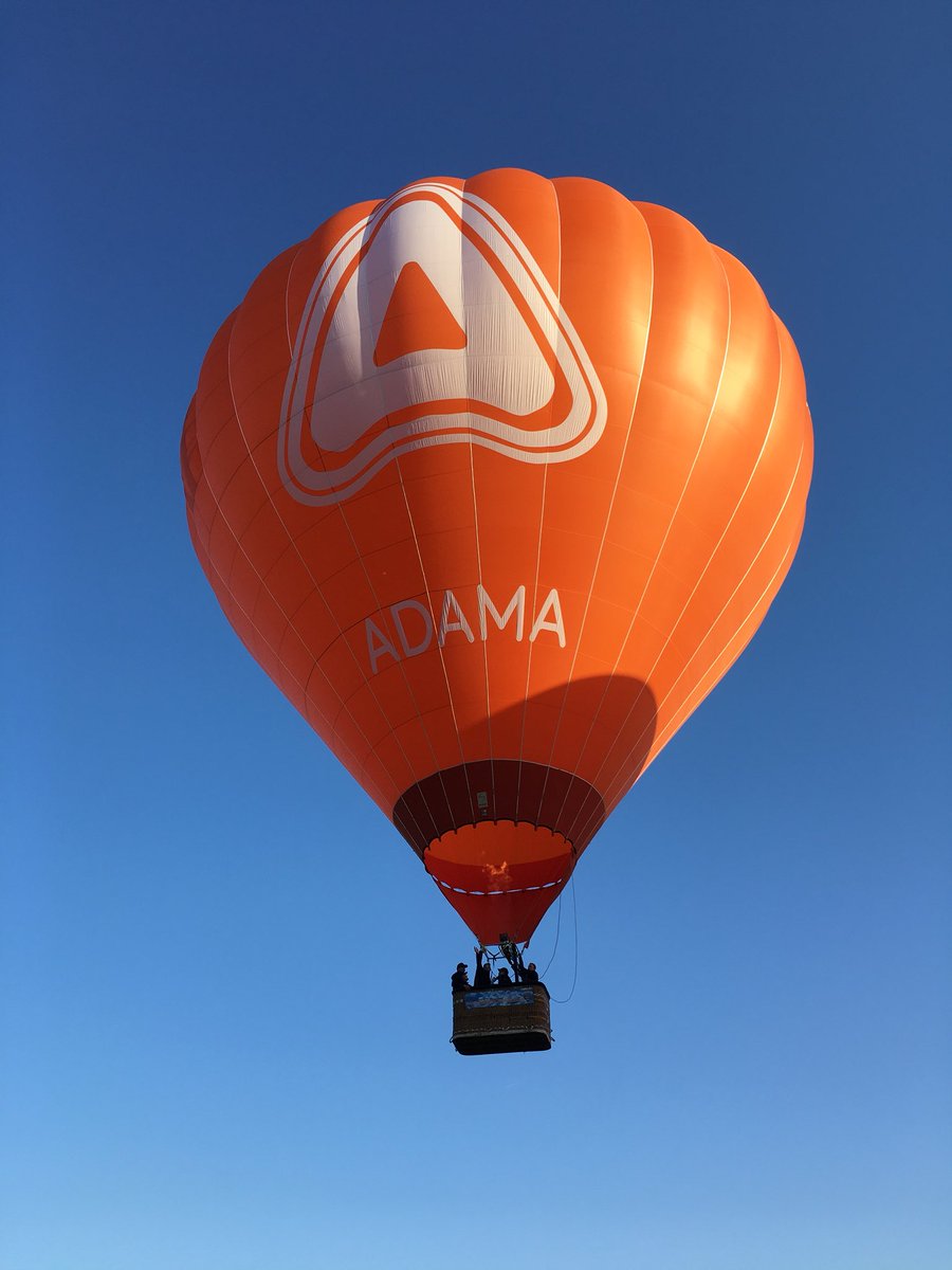 De #Brevisballon is onderweg met de winnaars van de fruitteeltvakbeurs in Houten. Opgestegen in Veenendaal en nu richting de Betuwe! #Adama