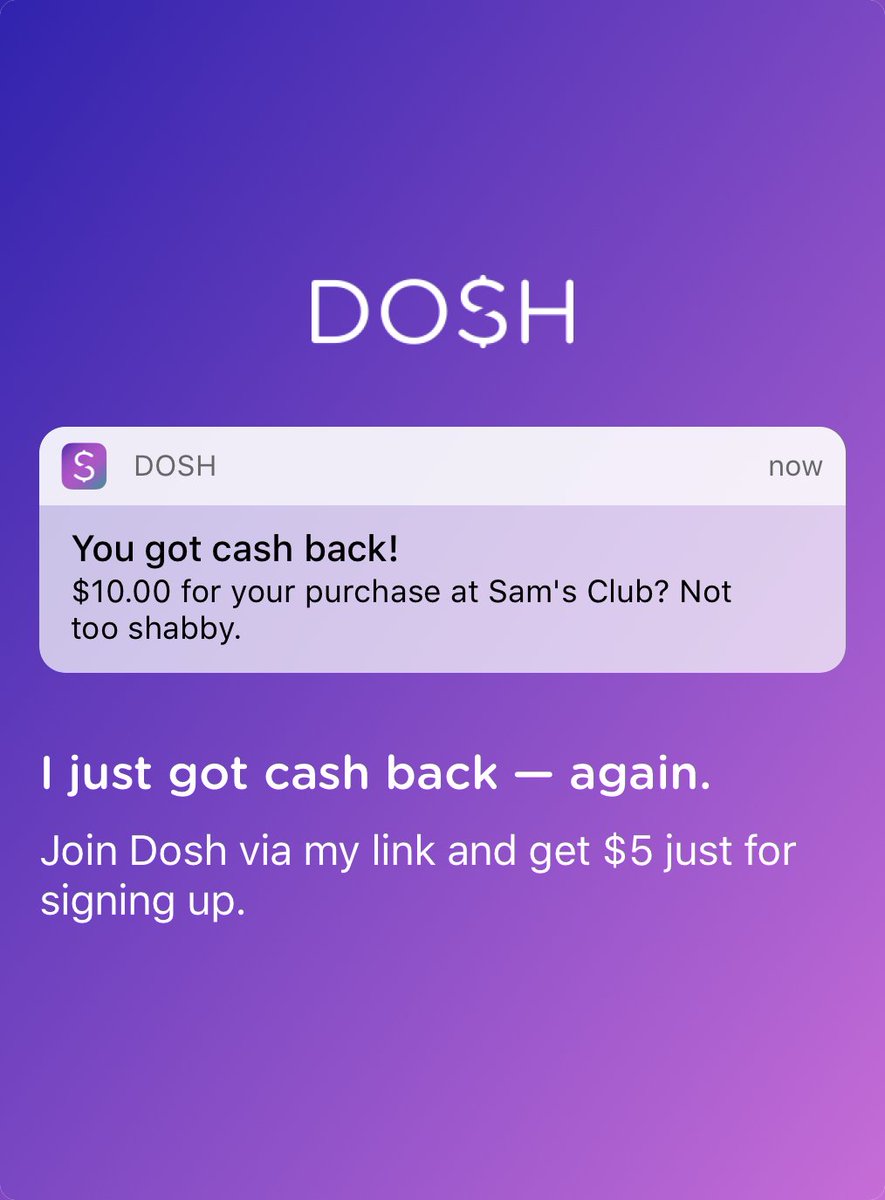 scottpzak's tweet photo. Free money! Dosh pays me to book hotels, shop, and go out to eat. #dosh https://t.co/eCUQDHR8NM https://t.co/ewcd7piPW4