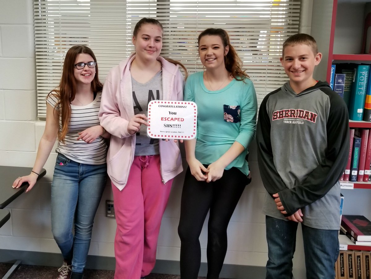 shslib's tweet photo. Another successful group!!!! #SHSESCAPEROOM #PhilsMostExcellentAdventure https://t.co/gQlQzX4yKx