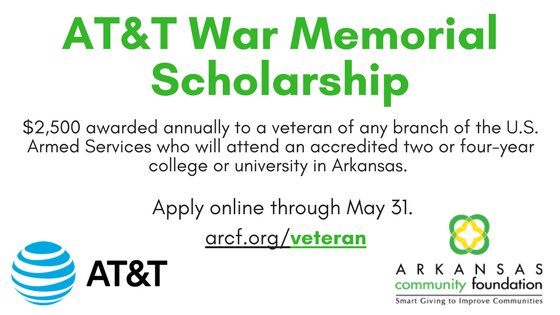 melindafaubel's tweet photo. Arkansas Veterans there is still time to apply for this scholarship! https://t.co/cDTYDazXWU