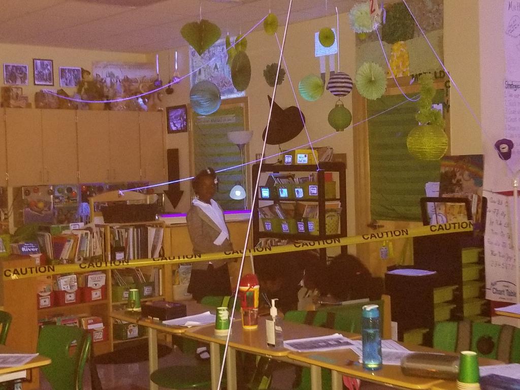 nomathhaters's tweet photo. Top Secret Secret Agent Day in @m_ring_dmb @PineJogES. Students engaged in a math review day complete with clues found with blacklight, special agent badges, and plenty of mystery and fun! @burgessdave https://t.co/kE9bLIAHq7