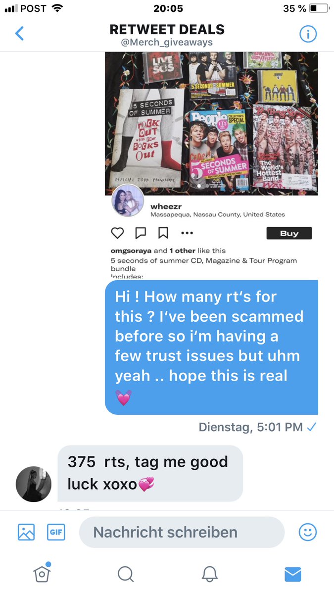 bsidecth's tweet photo. Okay so i know i shouldn’t do these deals anymore cause i’ve been scammed but this is really important for me bc this merch doesnt ship here AT ALL so to get this i have to get these rts😭 pls help me get 375 rt‘s in the next few dayd i rt back! 💓 @Merch_giveaways https://t.co/bQvM6yFRRg