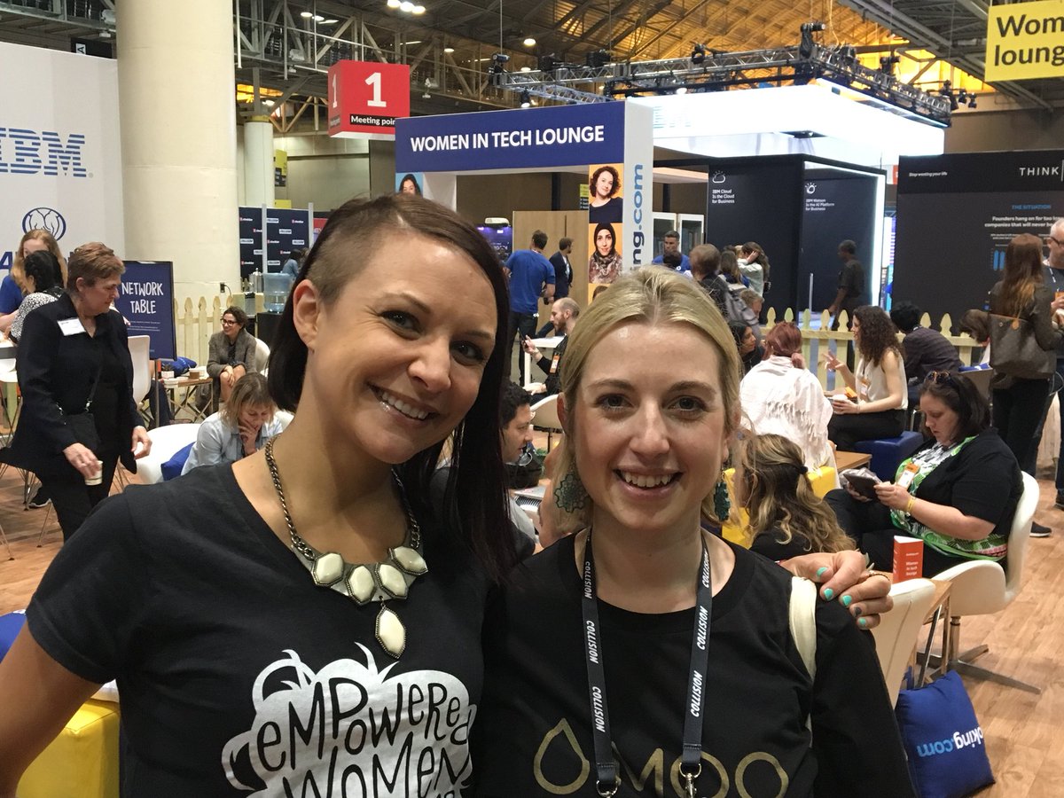 rowena555's tweet photo. Loving the @bookingcom Women In Tech Lounge @CollisionHQ #NoGlassCeilingHere 👍🏻🙏🏻 https://t.co/7FGcUMJStb