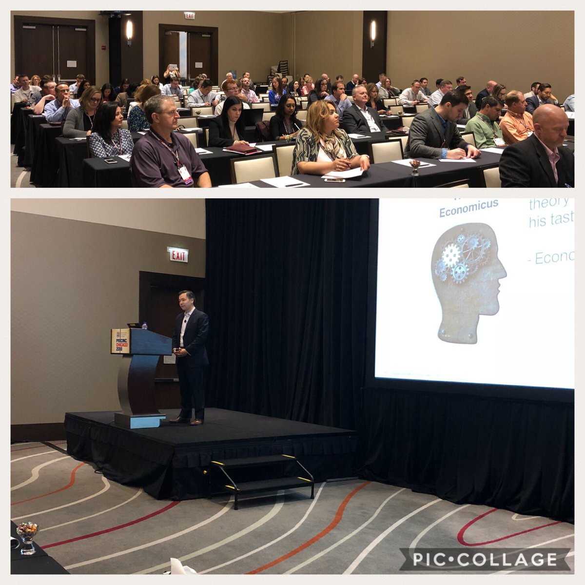 LisaGlamMom's tweet image. Leveraging Irrationality to Increase Sales @PricingSociety #PPSCHI18 David Chung @simonkucher presenting #pricingexperts