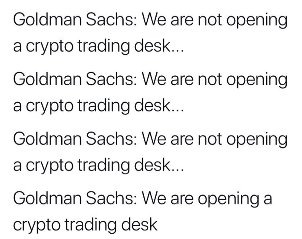 FOMOincrypto's tweet image. Ohhh @GoldmanSachs 🙄😂

#cryptocurrencies #Platformtoken #Cryptocommodities #utilitytoken #Transactionaltokens #blockchain 
#cryptoasset #digitalcurrencies #Decentralization #coins #tokens