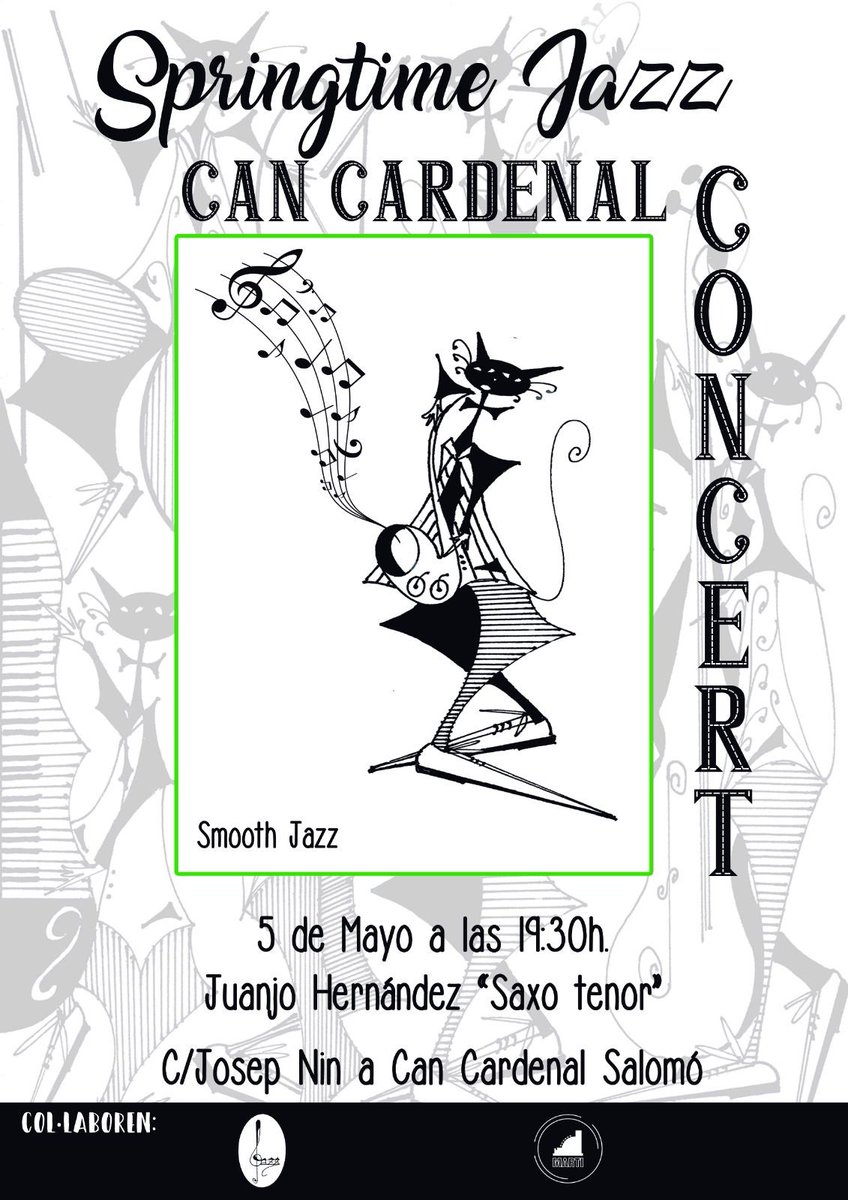 assumpta_ferre's tweet photo. Dissabte dia 5 de maig inauguració de l'exposició pictòrica de Juanjo Hernández a #Salomó #CalCadernal començarà la sessió amb jazz. https://t.co/J5RrfDQKTT