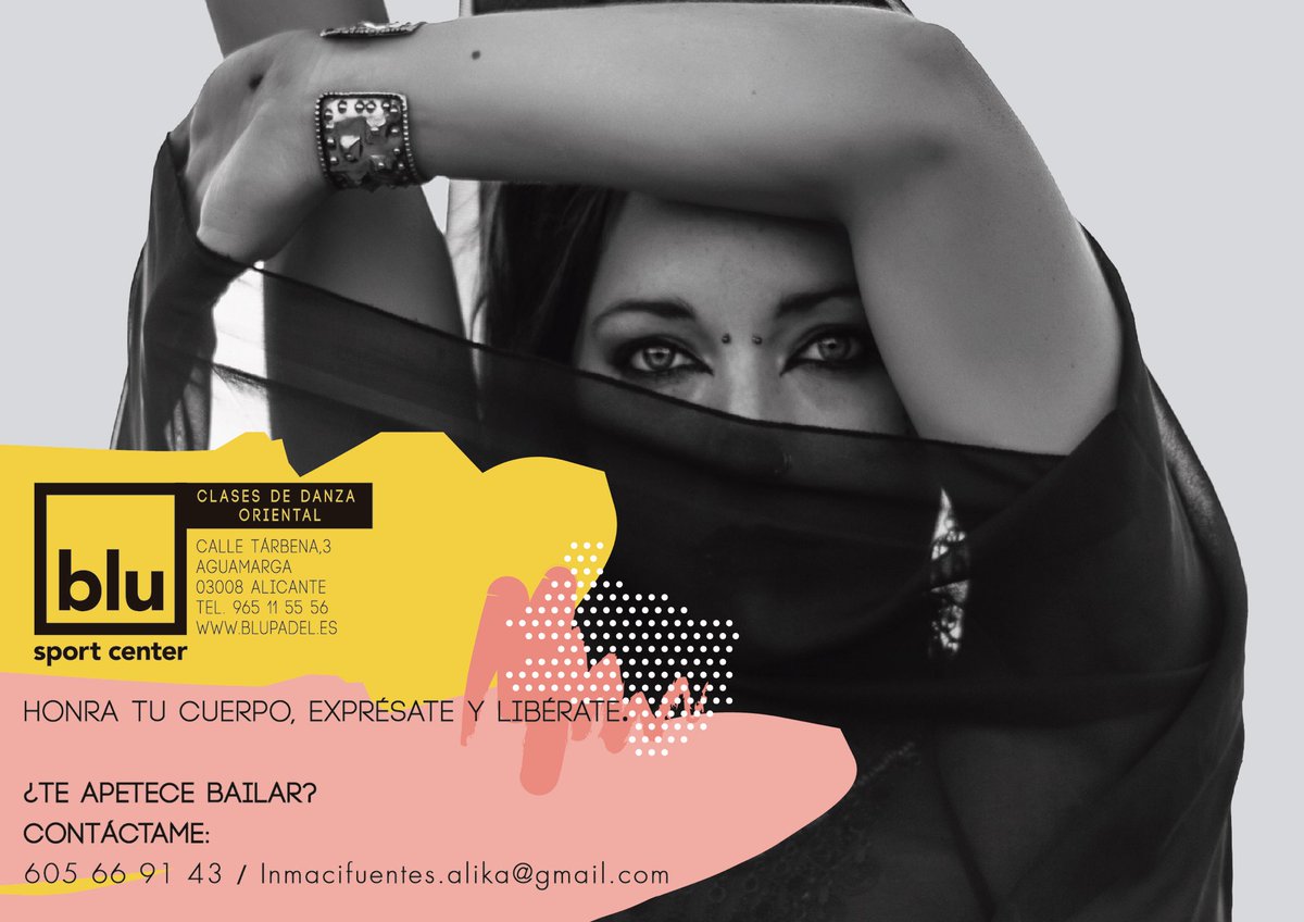 Tenemos buenas y nuevas noticias. Hay una nueva incorporación a nuestro equipo #blu. Ven a probar nuestras clases de DANZA ORIENTAL con @inmacifuentes. Te esperamos!!! 🤗👏🏼🎉