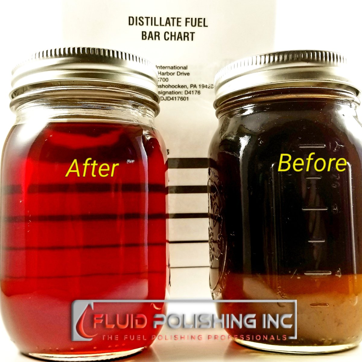 FluidPolishing's tweet photo. Before and after fuel samples. Contact us today to have your diesel tank and fuel inspected for contaminates. https://t.co/wwULwn5t1u 

#fuelpolishing #FuelManagement #fuel #FuelPriceHike #Diesel #DieselGenerator #fueltesting #datacenter #data #generator https://t.co/CpNFtNJcbS