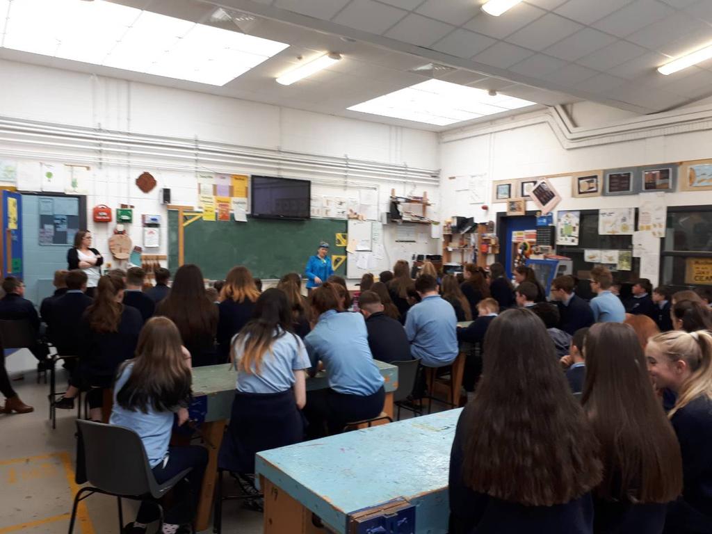 colaisteanatha's tweet photo. We were so privileged to have Mary Hickey visit us today. She spoke to our students about her experiences during her @RNLILapoftheMap. She has set a challenge for the school community. She will be back on the 28th May to run a mile with us. #train #WBW2018 #ChallengeAccepted https://t.co/M6cXs6XuwB