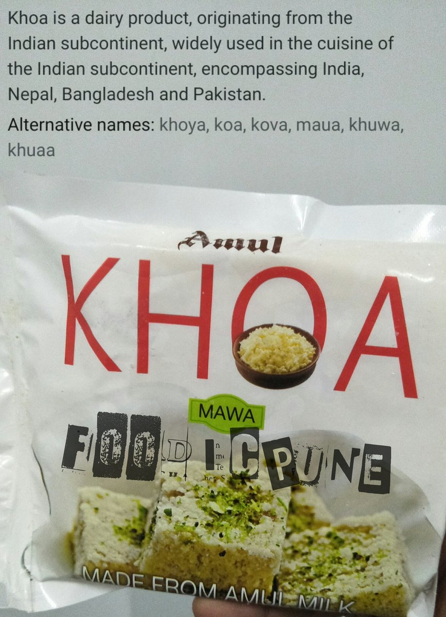 SACHINTAK55's tweet photo. #Amul #KHOA #KHOAMUL #MAWA #MAWAMUL #NEWONE #BESTONE FROM #AMUL #AMULMILKMAWA #FOODICPUNE #PUNE NOW AVAILABLE @PuneFoodAlerts  #Summer2018 https://t.co/jSSkzgMvWi