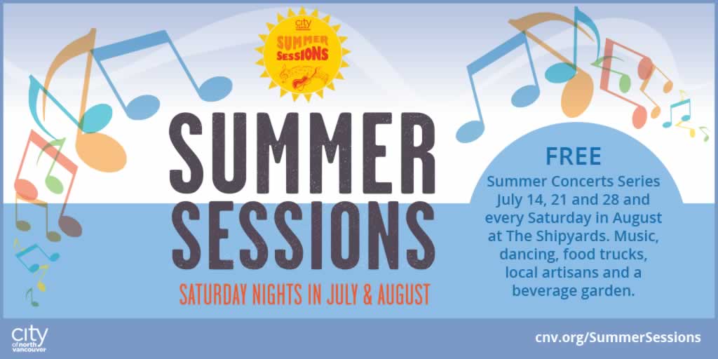 #SummerSessions concerts return July 14. Check out this year's lineup: cnv.org/SummerSessions  #NorthVan https://t.co/GS4lFuBJRu