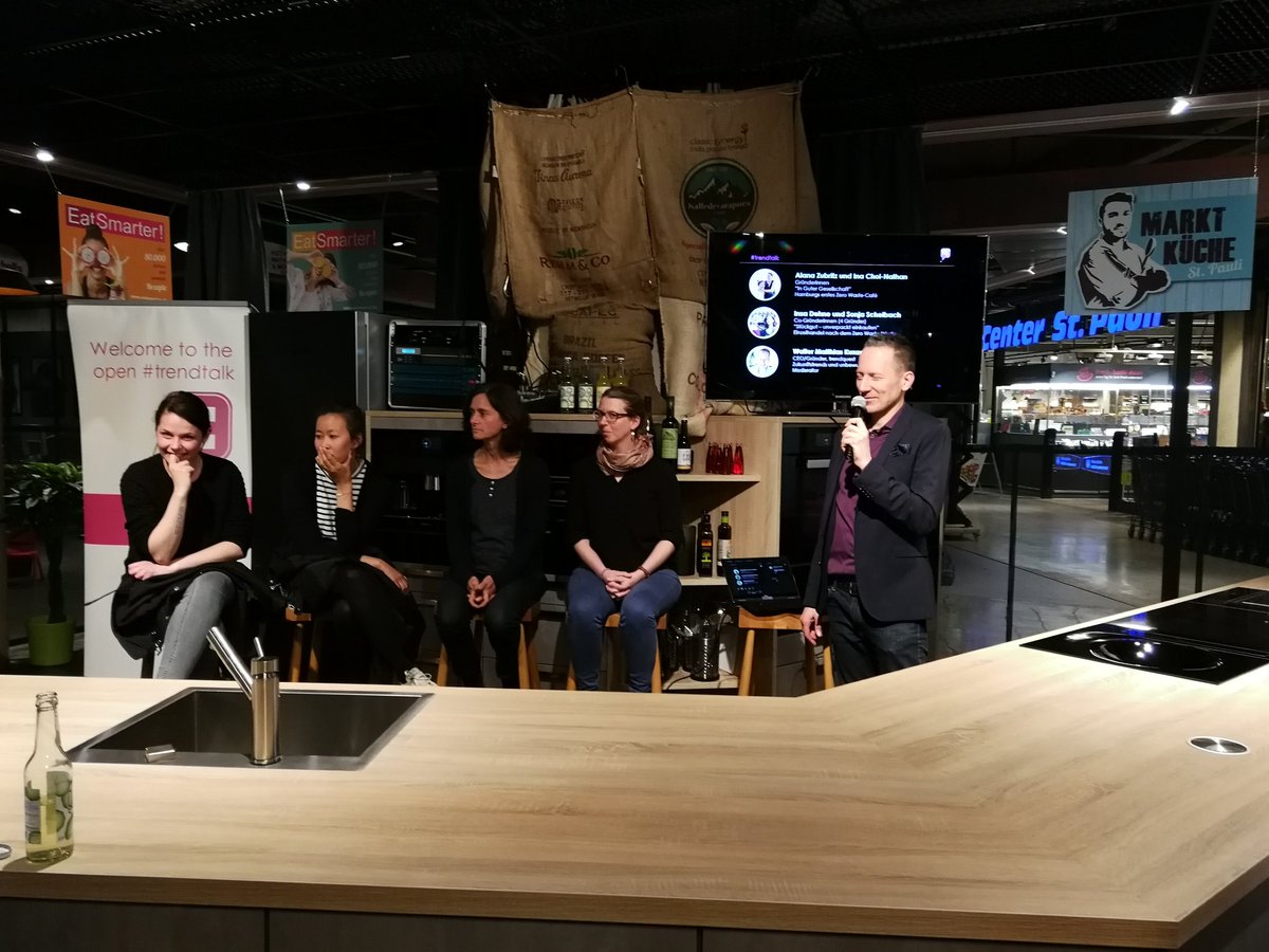 #TrendTalk zu Gast in der <a href="/StPauliHalle/">Rindermarkthalle</a> #RMH zum Thema #Nachhaltigkeit
