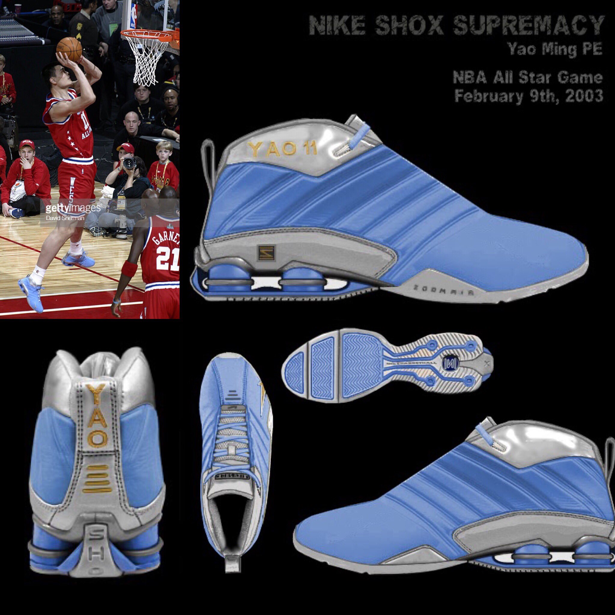 Volcán Oxido Túnica LA ZAPATIPEDIA en Twitter: "#Nike Shox Supremacy Yao Ming PE #AllStarGame  2003 https://t.co/OiGZflaWgk #shoes #kicks #nba #sneakers #vintage #China # basketball #Baloncesto #Houston #Rockets #Tiempo de Playoffs  https://t.co/OVEFkoXkY2" / Twitter