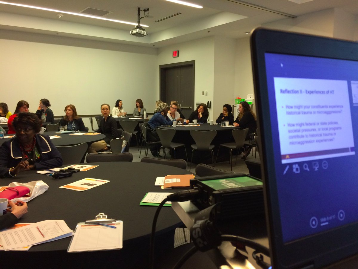 This morning CYFC staff Cari Michaels and Mina Blyly-Strauss led a facilitated discussion at the National Health Outreach Conference about historical trauma and health outreach.
#NHOC2018

Check out CYFC's historical trauma videos and resources at: extension.umn.edu/family/cyfc/ou…