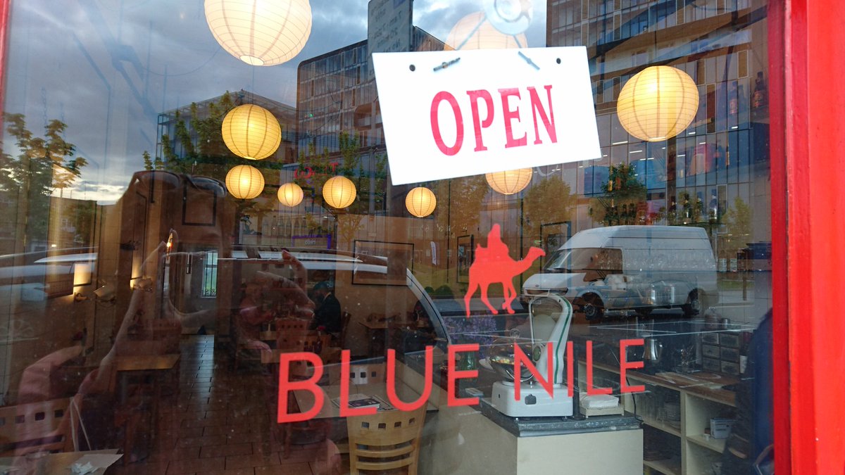 Sofia_Georgiana's tweet photo. #Bluenile is open again, finally 🙌 Typed this after I washed my hands, stuffed our faces with ingira and some beautiful stews. The #kemem tea is also to die for! #Woolwich #lovewoolwich #eatlocal https://t.co/7mWu0LmYeN