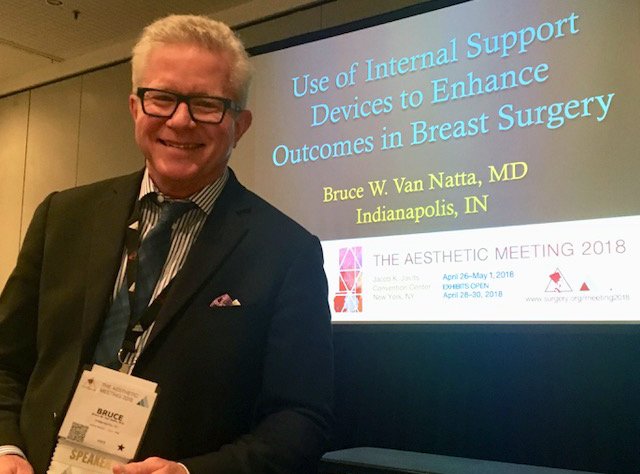 brucevannatta's tweet photo. Dr. Van Natta presented an instructional course titled “Use of Internal Support Devices to Enhance Outcomes in Breast Surgery” at the recent @ASAPS Meeting in NYC. He also presented an abstract on #Breast #Implant Associated ALCL.

#theaestheticmeeting2018 #ASAPS18 https://t.co/9yiILRb6AB