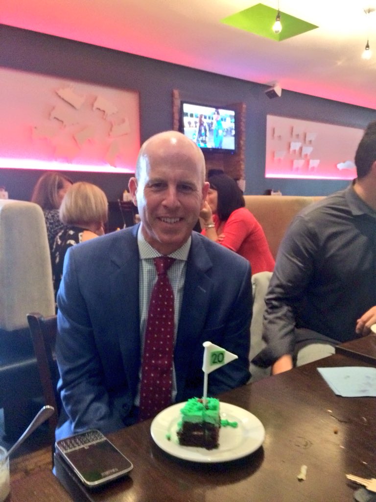 tracy13moore's tweet photo. Celebrating 20 years! #GreatLeader! We are lucky to call him our boss! @EricGriggs_TD @ShaneKennedy_TD @TaraLynnH_TD https://t.co/G6iFzJhp7I
