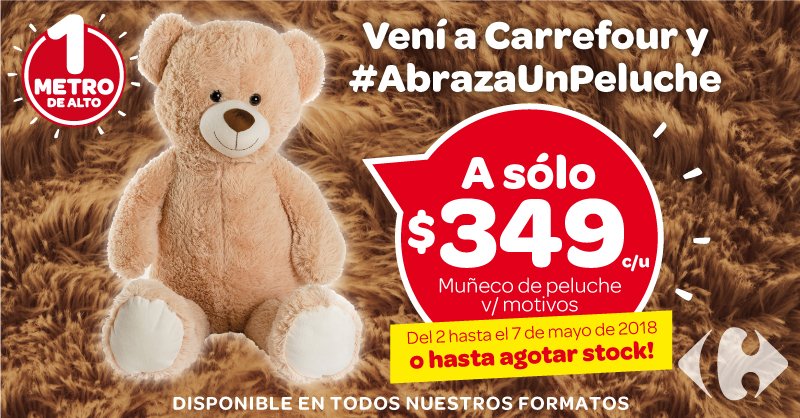 carrefour peluches 1 metro