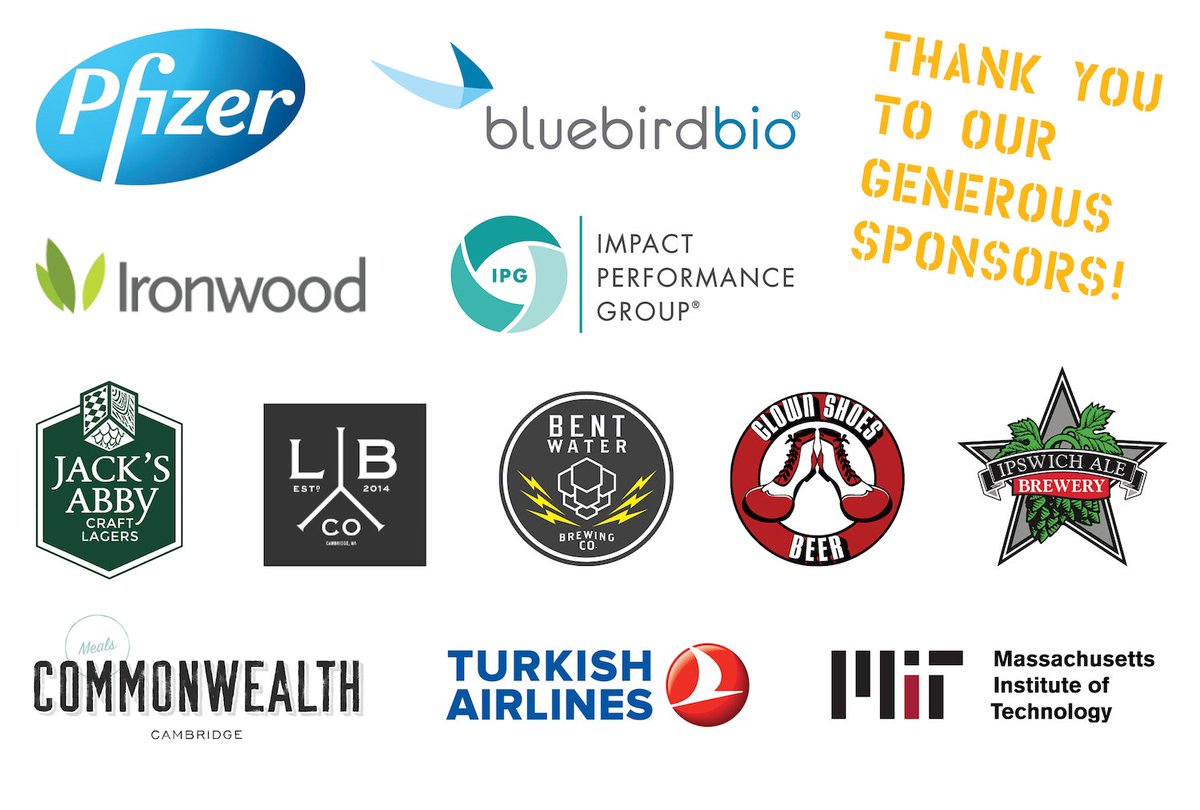 nextstepfund's tweet image. #sponsors &amp;amp; #partners @pfizer @bluebirdbio @ironwoodpharma @CambridgeBank #ImpactPG @TurkishAirlines #Commonwealth @SamuelAdamsBeer @CambridgeBrew @IpswichAleBrew @LamplighterBrew @bentwaterbrewco @clownshoesbeer @JacksAbby @Rumsons @JonahsTwisters @MIT @BostonLighting @Staples