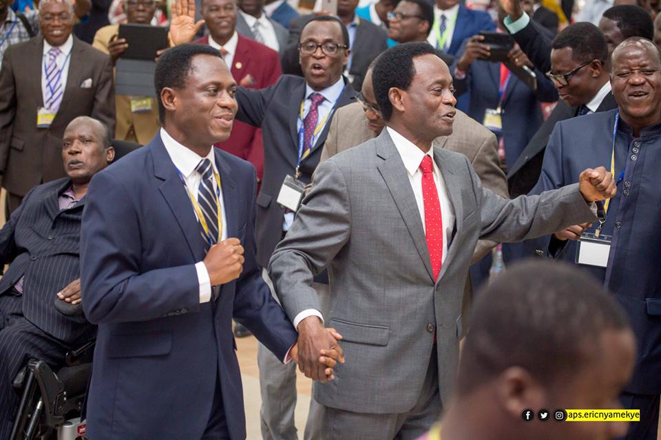 thecophq's tweet photo. Now the foundations have been laid, the structures have been very very  firm, the boundaries have been clearly set. May be now with the numbers  we have, let us stop thinking CHURCH, let us begin to think possessing  the NATIONS. 
Chairman-Elect Aps. Eric Nyamekye #COPGCM18 https://t.co/88W0GE1kuC
