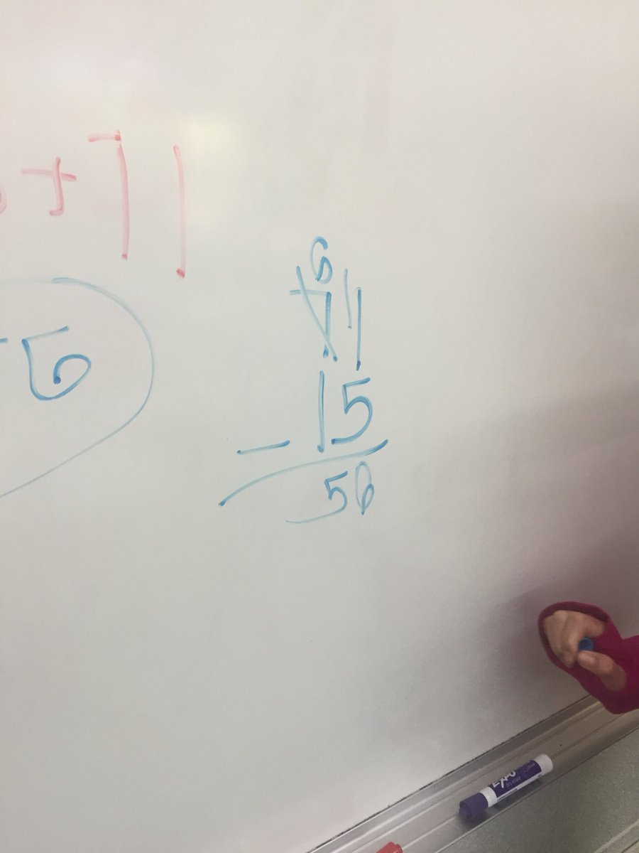 DebbieHurtado's tweet photo. How many different ways can you show me   -15 + 71?? Day 1 of #AddingIntegers #MTBoS https://t.co/9jlKuute9n
