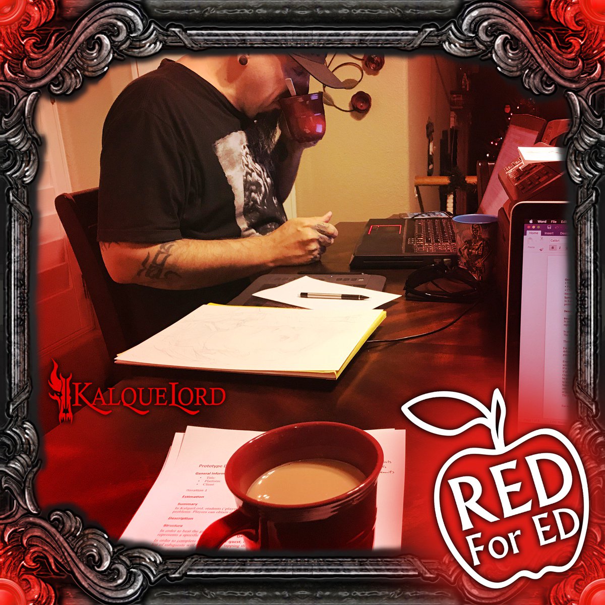 Kalqulord battles dragons and battles for #redfored! AZ is 48th in the nation for class size and 50th for counselor to student ratio. Arizona students deserve better!
-
-
#redfored #kalquelord