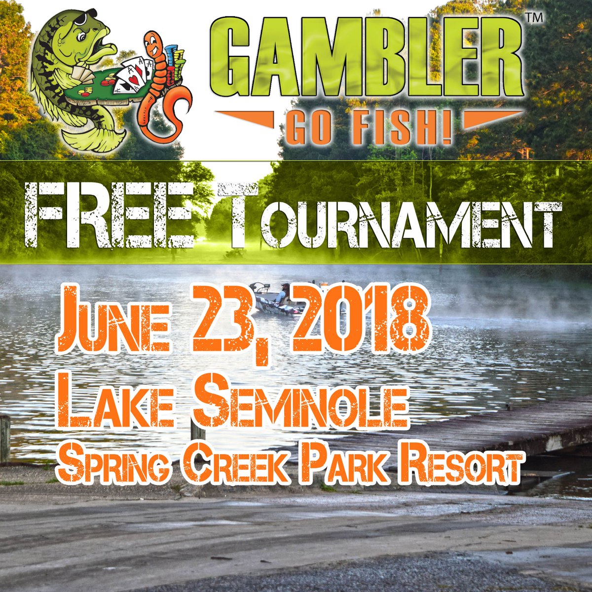 #LakeSeminole is on the Gambler #FreeTournament schedule for 2018!!!  We can't wait to get there - sign up now ow.ly/6cMC30iXIuk