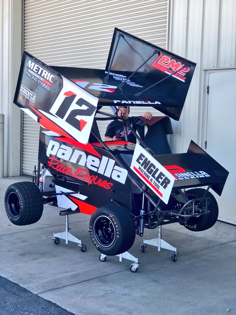 Check out @alexpanella12 new @PanellaRacing wrap!  Ready to hit the track @deltaspeedway Saturday night. Thank @motionmediawrap #panellaracing #panellaraceengines #super600
#microsprint #pmp #englermachine #metriccycle #schoenfeldheaders #panellatrucking #deltaspeedway