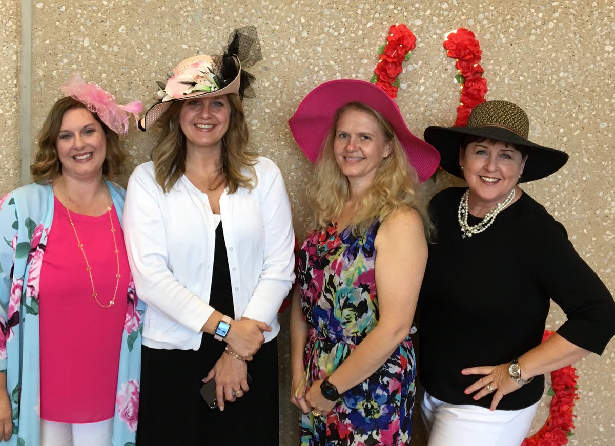 Having a good time with my fellow instructional coaches at the LISD banquet. Derby night!