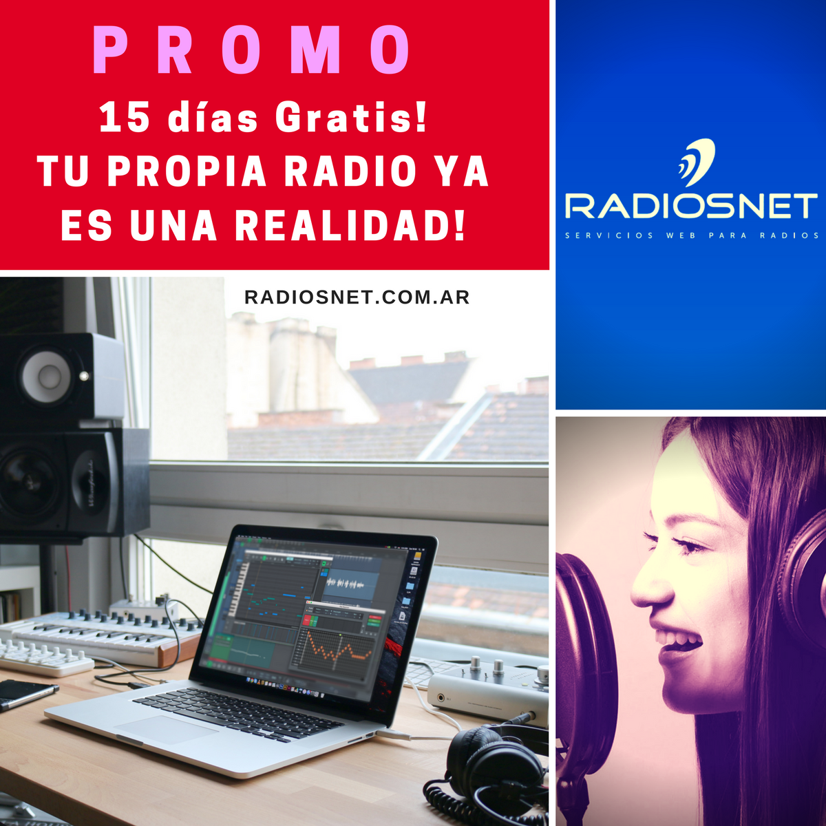 RadiosNetPortal's tweet photo. ¡Promo IMPERDIBLE Radios Net!
¡Entrá al Link y empezá a transmitir con tu propia radio..!
https://t.co/brxCSguiRh
#Radio #Streaming #Promo #Gratis #Locución https://t.co/Zy0fRFXvDb