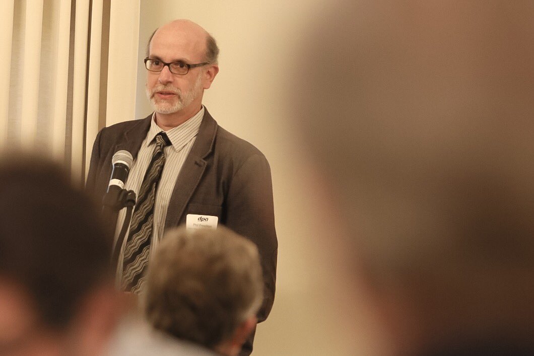 monsterphotoiso's tweet photo. @delawareonline number #2 Editors Phil Freedman addresses the audience during the @DelawarePress awards &amp; conference Thursday evening. #delpress 📸 by @monsterphotoiso | #netDE #wilmDE #delawareonline https://t.co/XyK5s9CIfx
