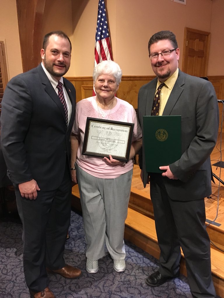 AndrewSeder's tweet photo. A packed house @SalvationArmyUS Camp Ladore in #Waymart to honor local leader and historian Jane Varcoe. An truly dedicated member of society and our community who has devoted her life to the public good. What a privilege to represent @SenLisaBaker tonight and to fete Jane. https://t.co/gm3I6FxgKR