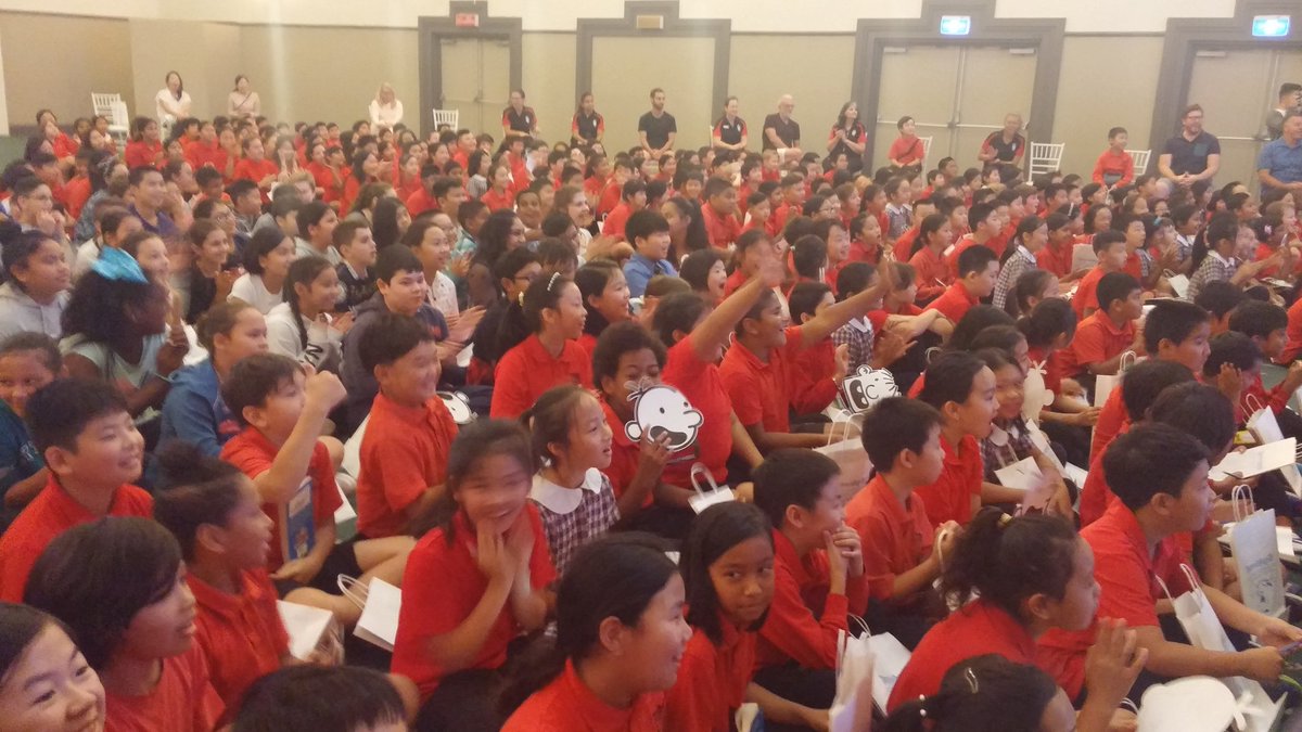 cpsLibrarian's tweet photo. Very excited to see and hear #jeffkinney  @CampsiePS https://t.co/BXNRiODeYx
