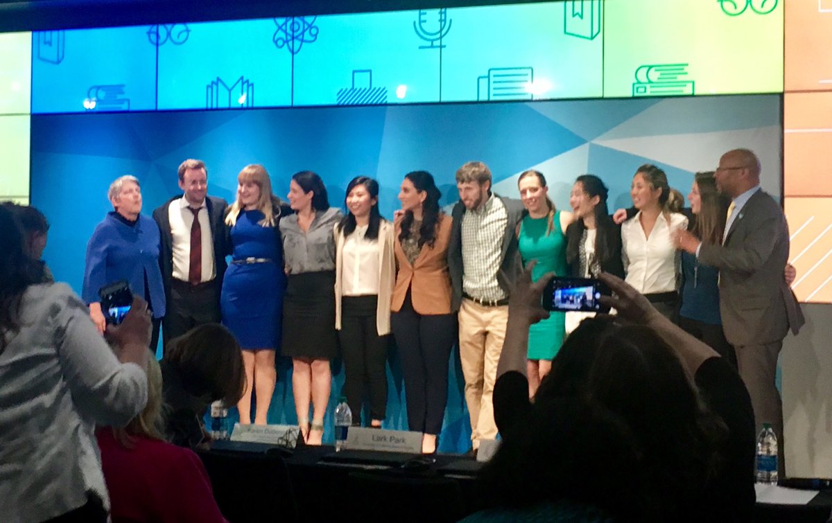 UCRGradSuccess's tweet photo. Can we have a big round of applause for all #GradSlam2018 contestants? You all did great! #UCRGradDiv https://t.co/HyMIUwwrj2