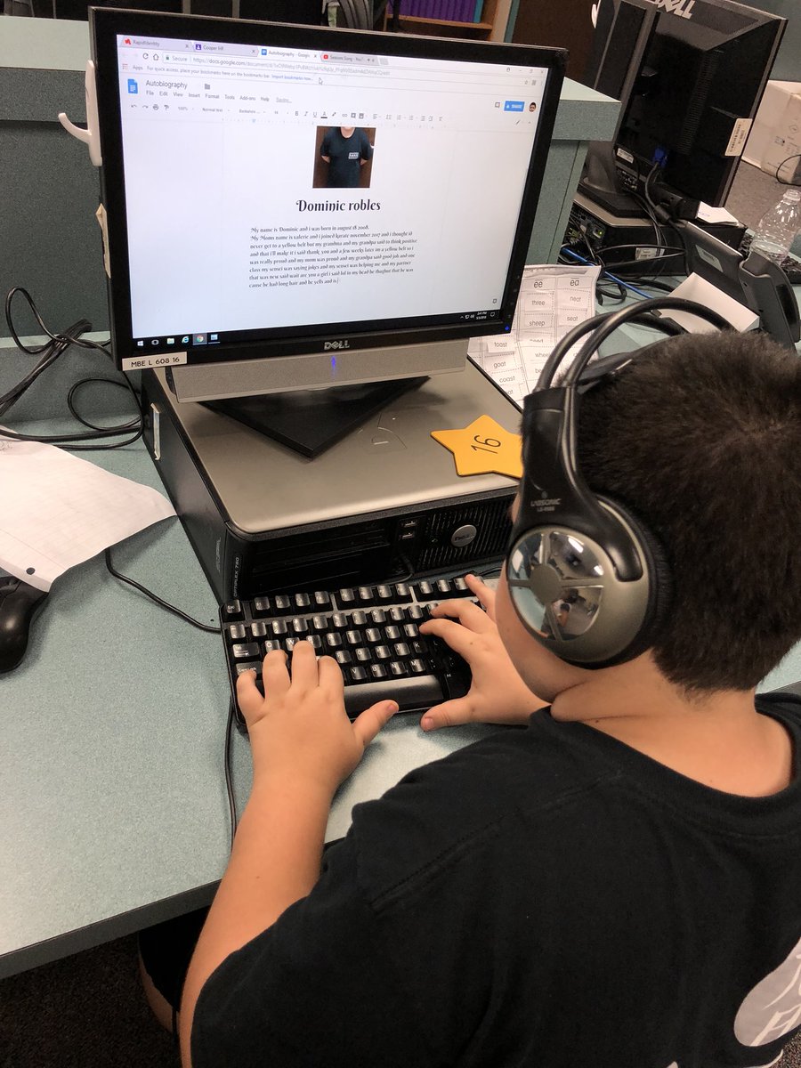 mrsCooperWHE's tweet photo. To end our Literary NonFiction review and to begin our Expository review, we wrote autobiographies! Then learned how to upload and resize pictures in #GoogleDocs before typing final drafts.
#mbebears @HumbleISD_MBE #HumbleTILT #Htilt https://t.co/Pq59KLZwXF