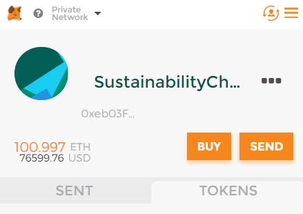 PoriniFoundatio's tweet photo. We are very excited that our #SustainabilityChain is accessible with on mobile and with Metamask! We show you everything on @Trust_Square first event after the official opening https://t.co/PCptjM7P8U #blockchain #crypto #BUIDL #ethereum thanks to everyone who made it possible! https://t.co/QsX4lJKU0p